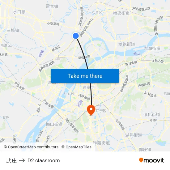 Wu Village to D2 classroom map