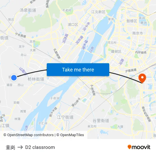 Tonggang to D2 classroom map