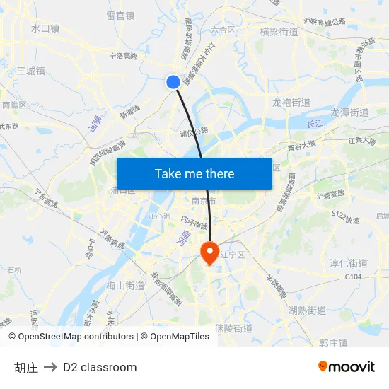 Hu Village to D2 classroom map