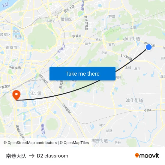 Nanxiang Brigade to D2 classroom map