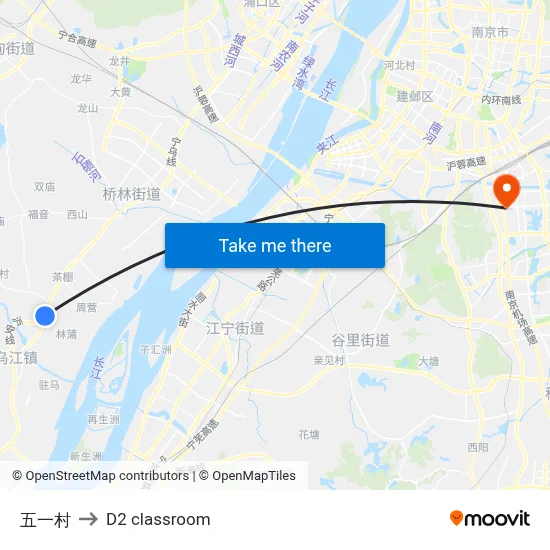 Wuyi Village to D2 classroom map