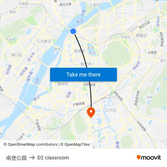 Nanbao Park to D2 classroom map