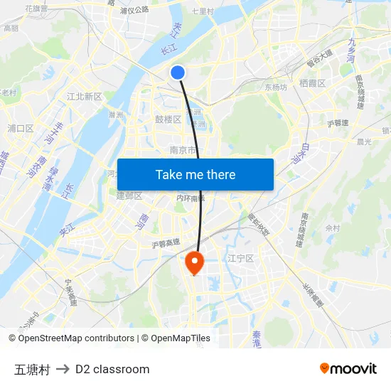 Wutang Village to D2 classroom map