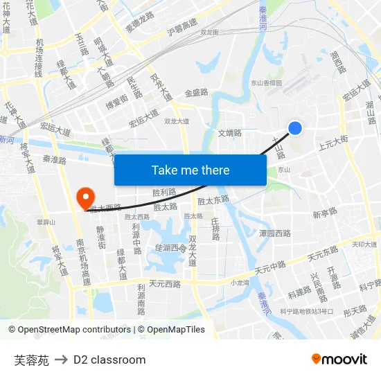 Furong Yuan to D2 classroom map
