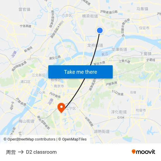 Zhou Camp to D2 classroom map