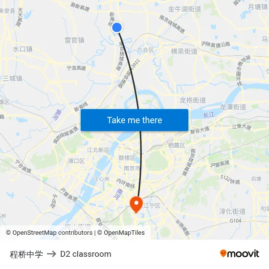 Chengqiao Middle School to D2 classroom map