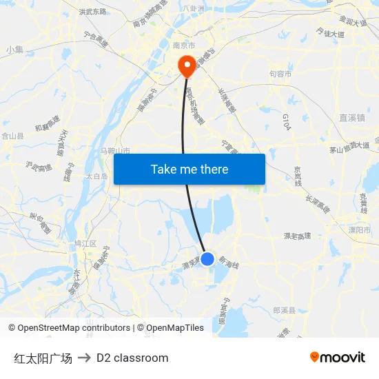 Red Sun Plaza to D2 classroom map