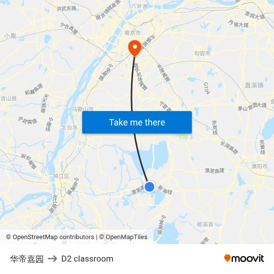 Huadi Garden to D2 classroom map