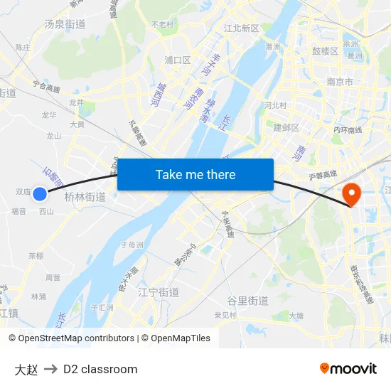 Da Zhao to D2 classroom map