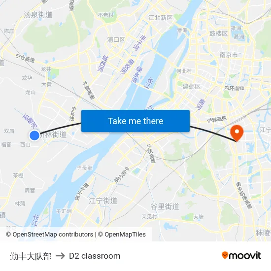 Qinfeng Brigade to D2 classroom map