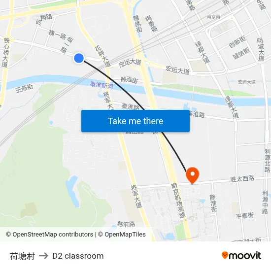 Lotus Pond Village to D2 classroom map