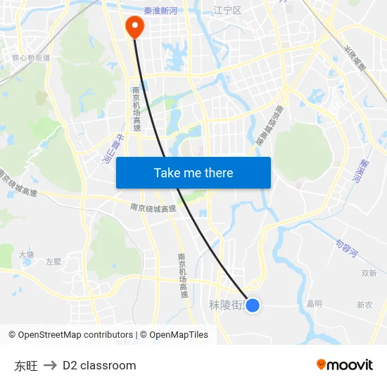 Dongwang to D2 classroom map