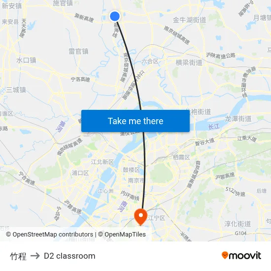 Zhucheng to D2 classroom map