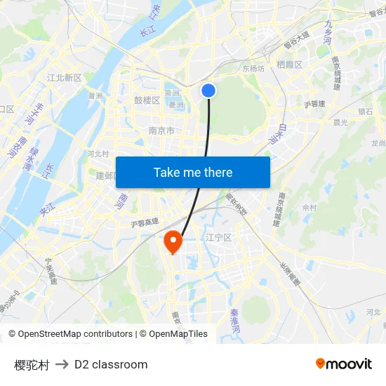 Yingtu Village to D2 classroom map