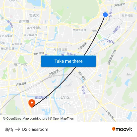 New Street to D2 classroom map