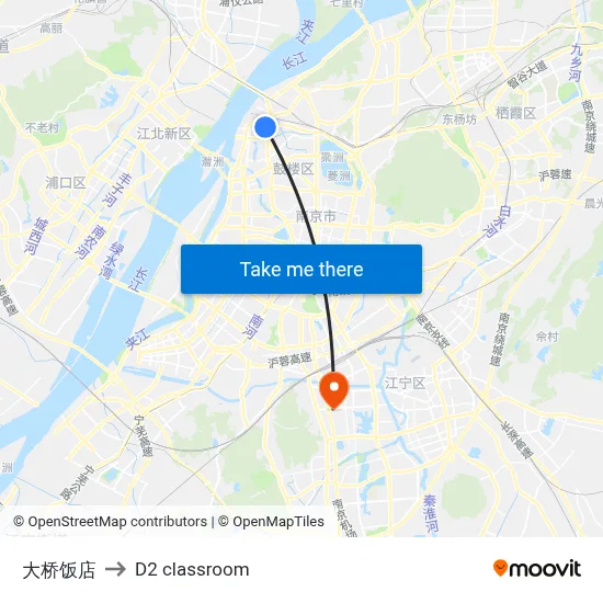Dabridge Hotel to D2 classroom map