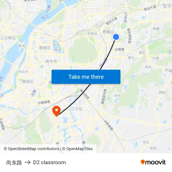 Shangdong Road to D2 classroom map