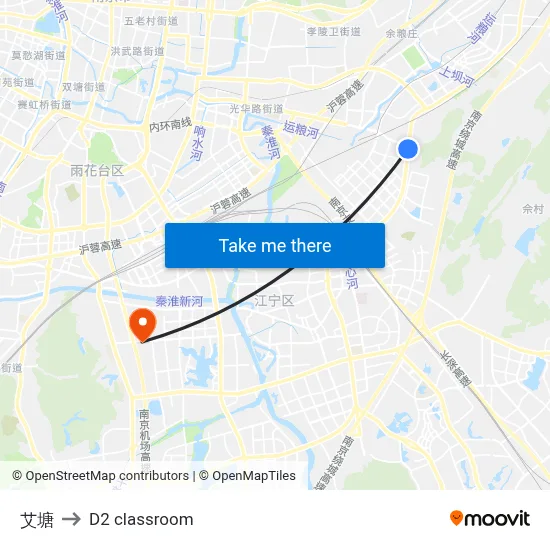 Aitang to D2 classroom map