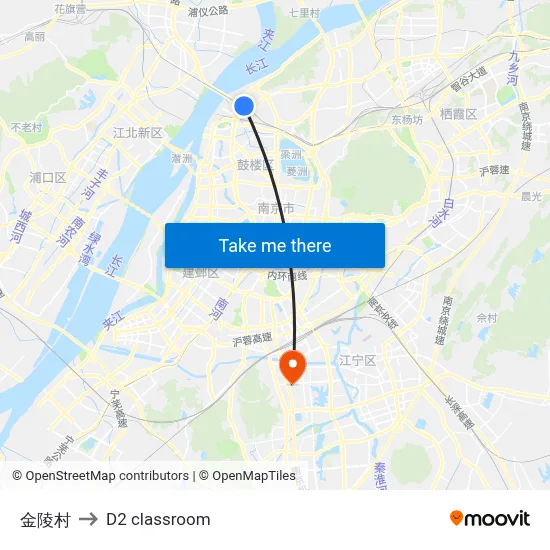 Jinling Village to D2 classroom map
