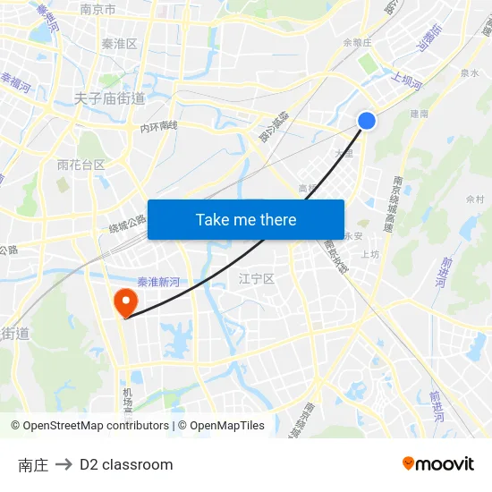 南庄 to D2 classroom map