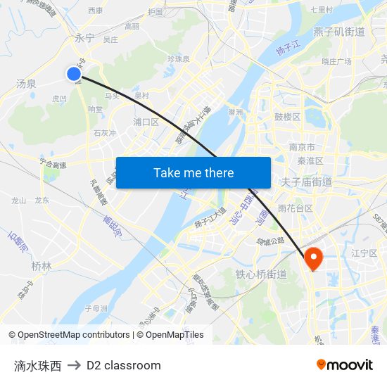 滴水珠西 to D2 classroom map