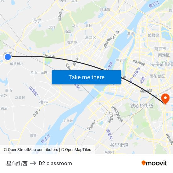 星甸街西 to D2 classroom map