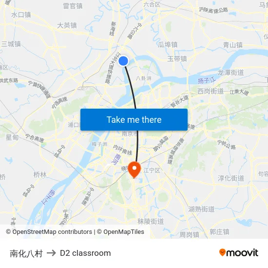 南化八村 to D2 classroom map