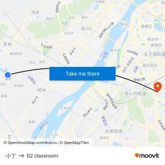 小丁 to D2 classroom map