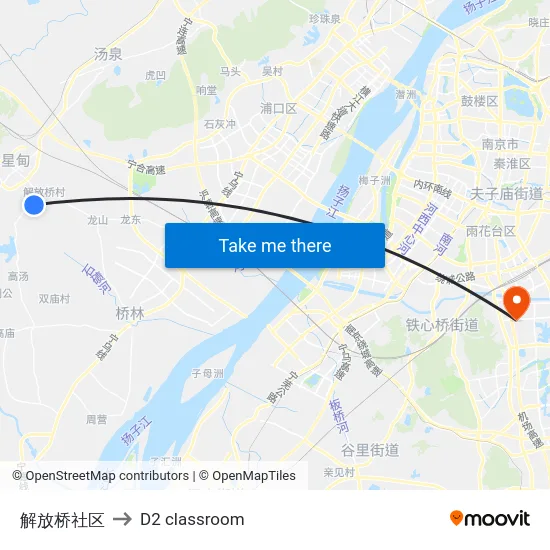 解放桥社区 to D2 classroom map