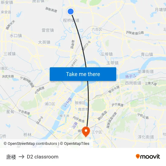 唐楼 to D2 classroom map