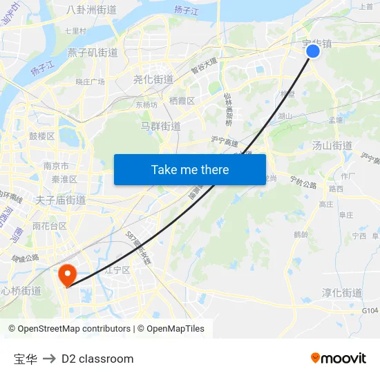 宝华 to D2 classroom map