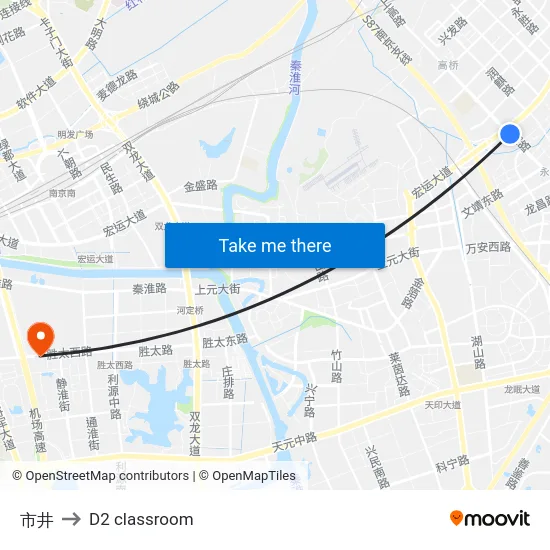 市井 to D2 classroom map