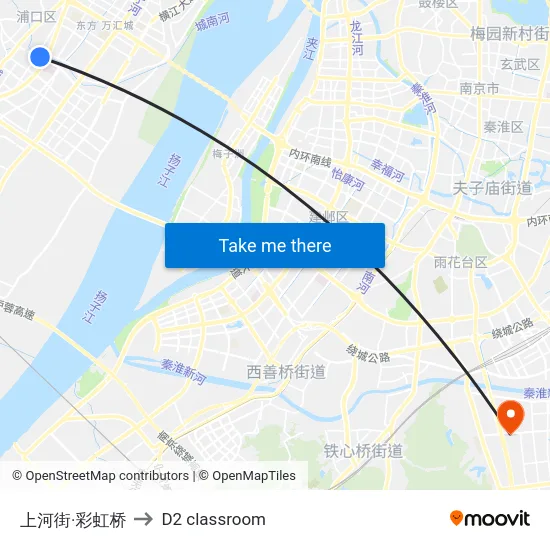 上河街·彩虹桥 to D2 classroom map