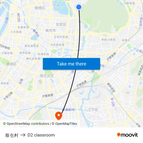 Bancang Village to D2 classroom map