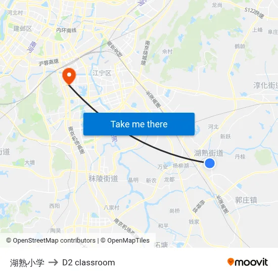 Hushu Elementary School to D2 classroom map
