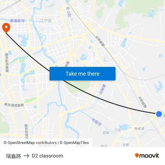 Ruixin Road to D2 classroom map