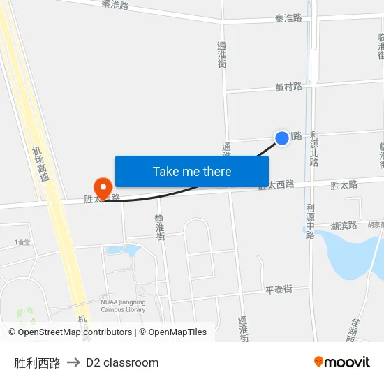 Victory West Road to D2 classroom map