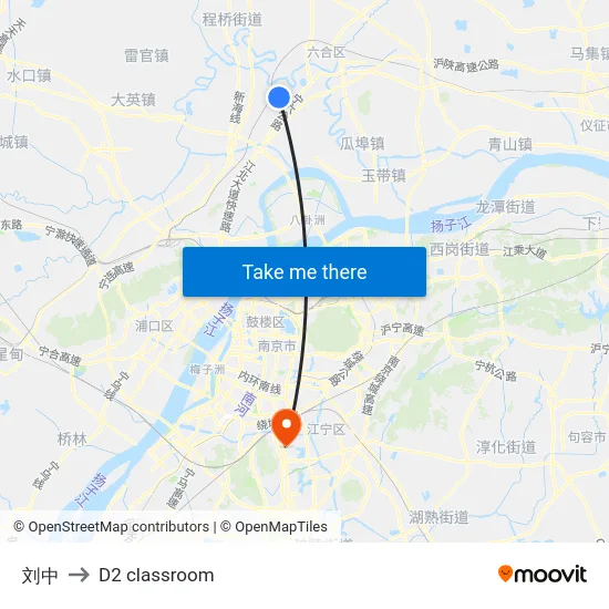 刘中 to D2 classroom map