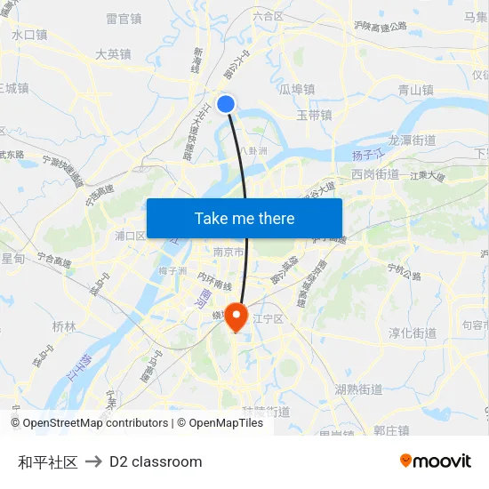 和平社区 to D2 classroom map