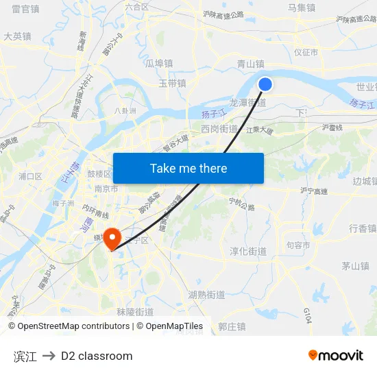 Binjiang to D2 classroom map