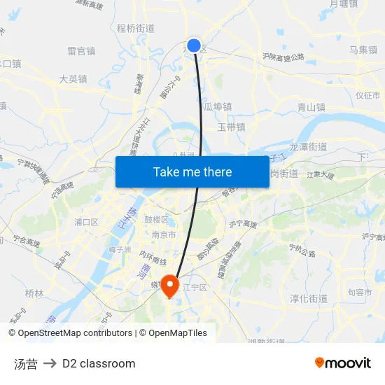 汤营 to D2 classroom map