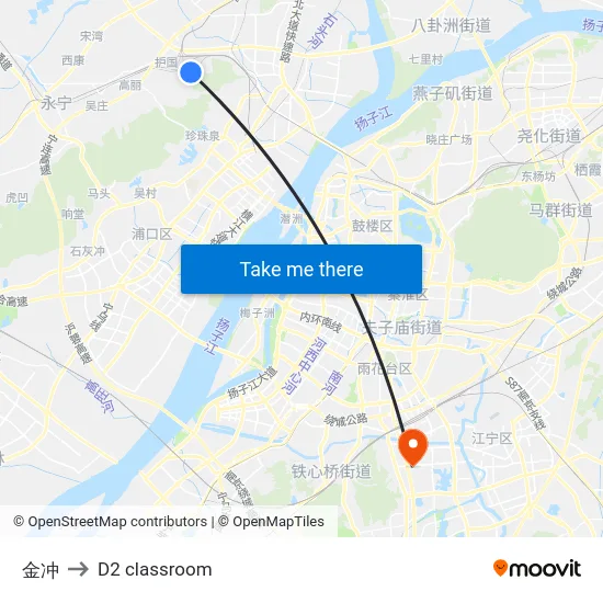 金冲 to D2 classroom map