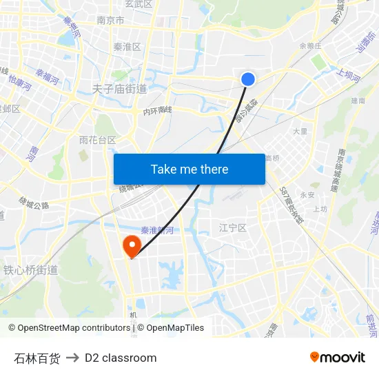 石林百货 to D2 classroom map