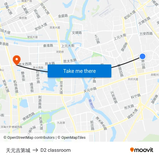 天元吉第城 to D2 classroom map