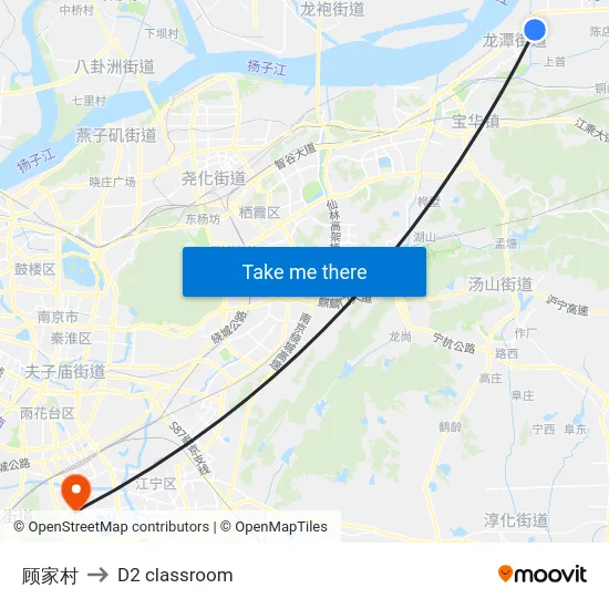 顾家村 to D2 classroom map