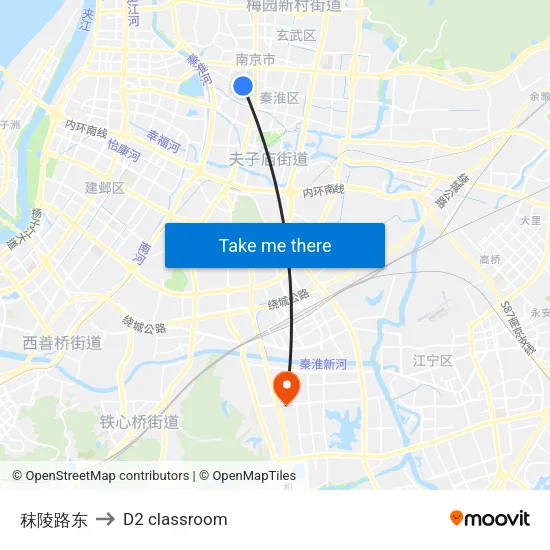 Maling Road East to D2 classroom map