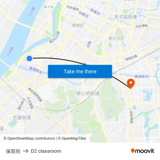 保双街 to D2 classroom map