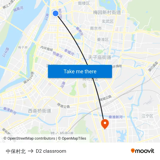 Zhongbao Village North to D2 classroom map