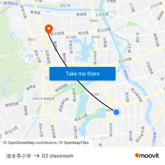 清水亭小学 to D2 classroom map