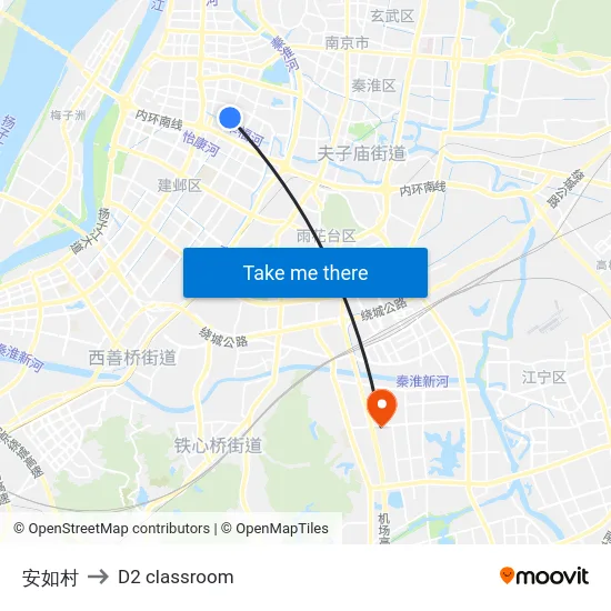 安如村 to D2 classroom map